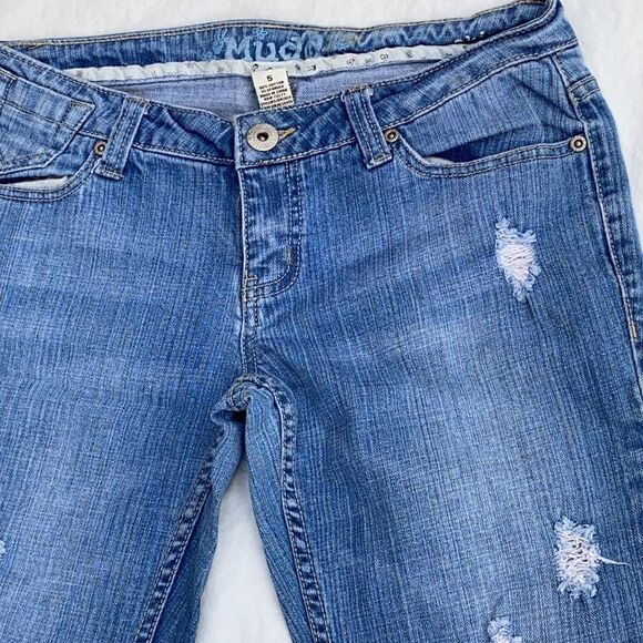 Mudd vintage distressed denim jeans size 5 - Picture 3 of 16